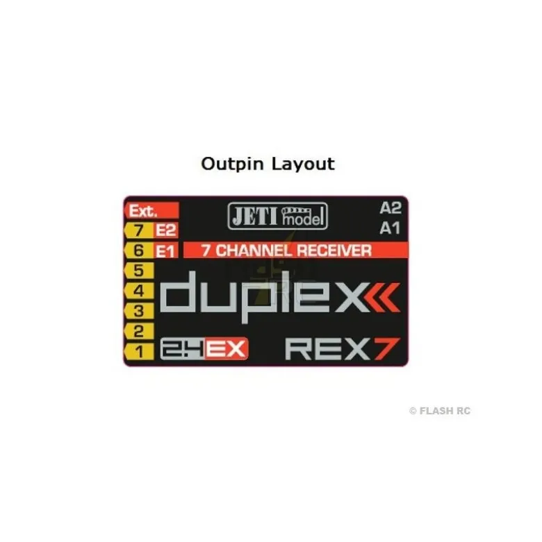 Récepteur REX 7 Duplex EX 2.4Ghz Jeti 7 Voies