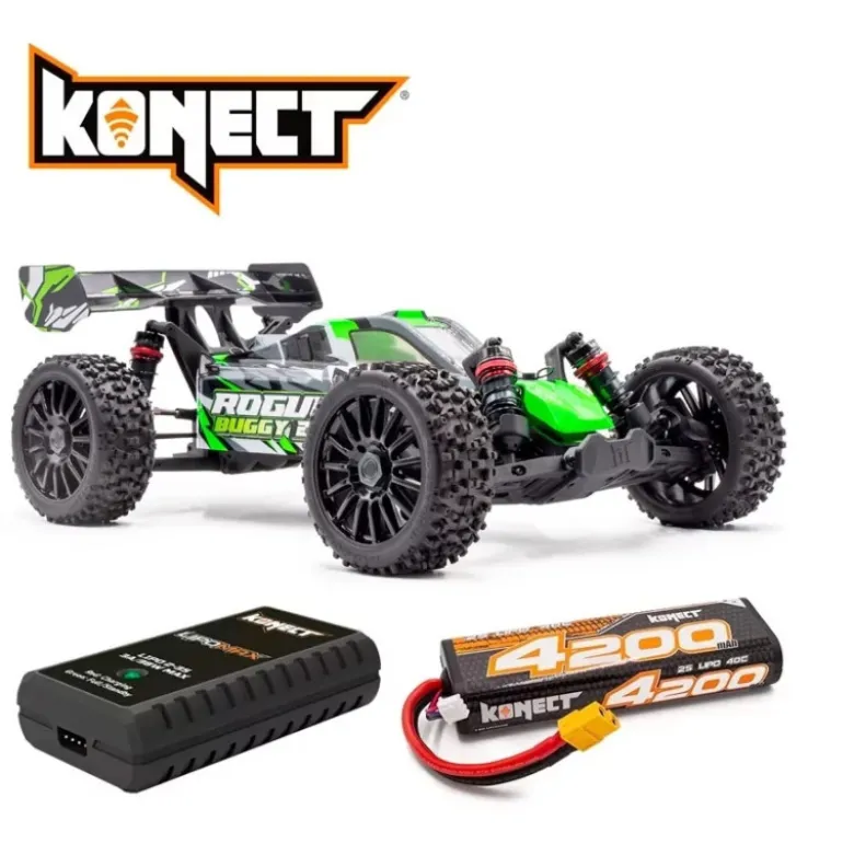 Rogue Buggy 2.0 1/8ème Brushless Vert version PACK