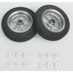 ROUE MOUSSE NF Ø30mm JANTE ALU La paire