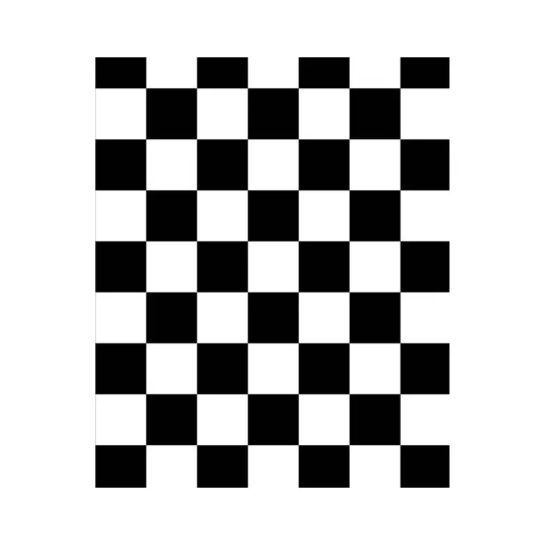 Rouleau 2m entoilage FLASH RC à damier blanc et noir (largeur 64cm)