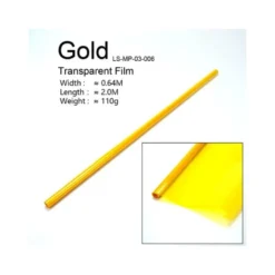 Rouleau 2m entoilage FLASH RC jaune transparent (largeur 64cm)