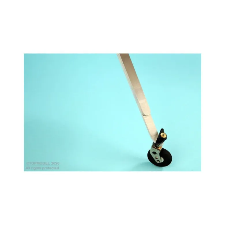 ROULETTE DE QUEUE ALU (ROUE Ø35mm) ECOTOP