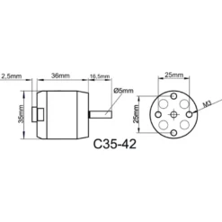 ROXXY BL Moteur C35-42-810kV Solius Heron