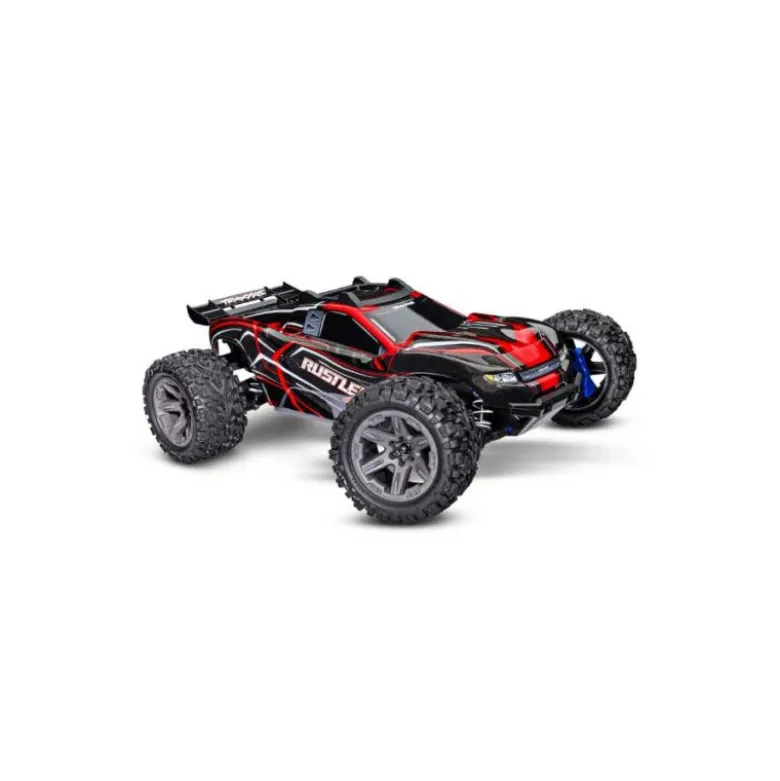 RUSTLER 4X4 BRUSHLESS 2S + HD PARTS ROUGE