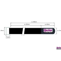 Sangle Velcro antiglissement HackerMotor, 15x400mm - 4pcs