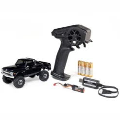 1/30 SCX30 Chevrolet K10 4X4 RTR Brushed Rock Crawler (Batterie & Chargeur inclus), noir