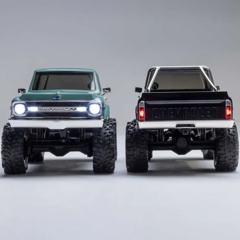 1/30 SCX30 Chevrolet K10 4X4 RTR Brushed Rock Crawler (Batterie & Chargeur), Vert