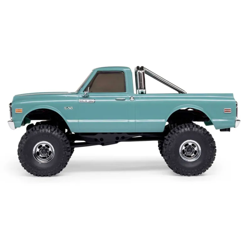 1/30 SCX30 Chevrolet K10 4X4 RTR Brushed Rock Crawler (Batterie & Chargeur), Vert