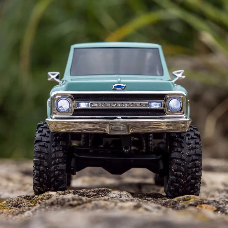 1/30 SCX30 Chevrolet K10 4X4 RTR Brushed Rock Crawler (Batterie & Chargeur), Vert