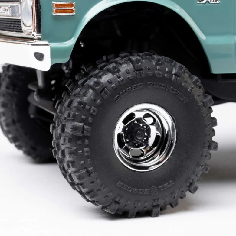 1/30 SCX30 Chevrolet K10 4X4 RTR Brushed Rock Crawler (Batterie & Chargeur), Vert