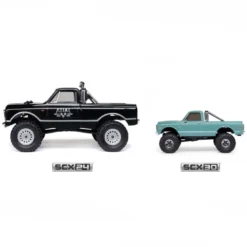 1/30 SCX30 Chevrolet K10 4X4 RTR Brushed Rock Crawler (Batterie & Chargeur), Vert