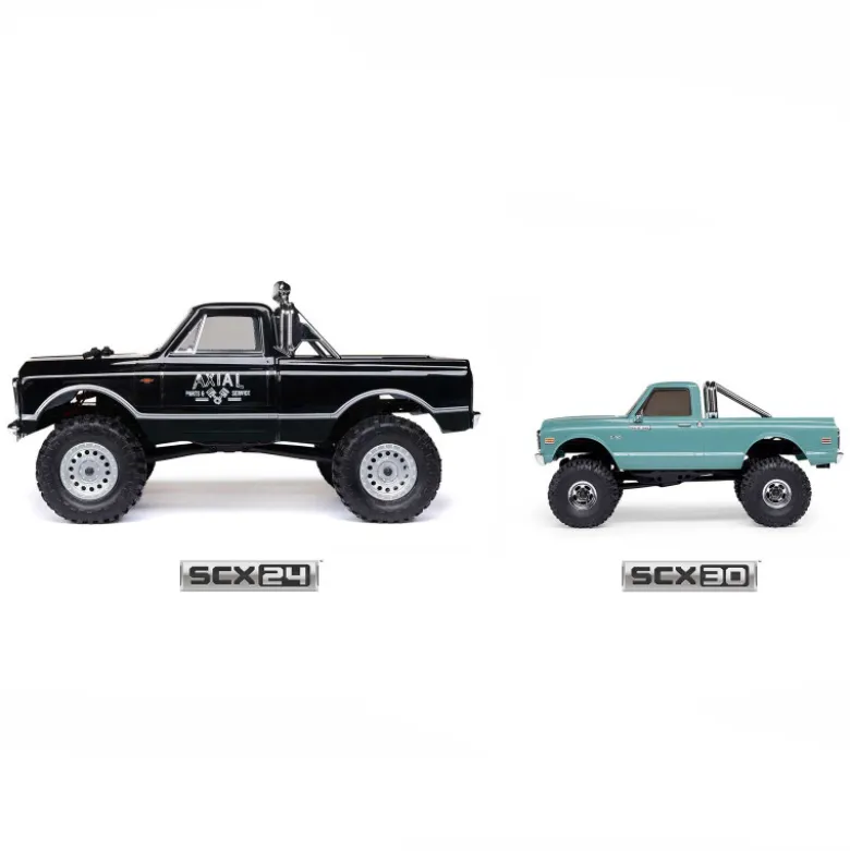 1/30 SCX30 Chevrolet K10 4X4 RTR Brushed Rock Crawler (Batterie & Chargeur), Vert