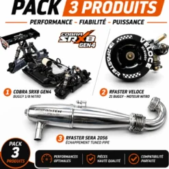 Serpent SRX8 Gen4 1/8 4wd GP SER600024 + moteur TT 3.5cc