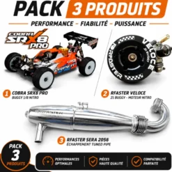 Serpent SRX8 PRO GP 1/8 4wd (SER600020) + moteur TT 3.5cc