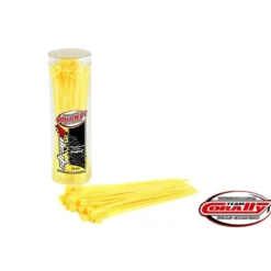 Serre cable rilsan jaune - 2,5x100mm - 50 pcs - Team Corally