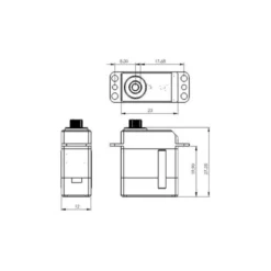 Servo alu digital métal DS95i Mks