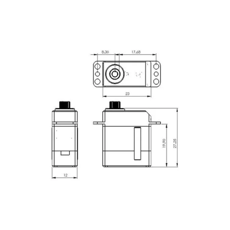 Servo alu digital métal DS95i Mks
