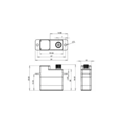Servo alu digital métal DS6100 Mks