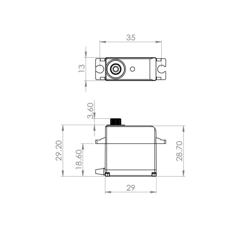 Servo alu digital métal HV69 Mks