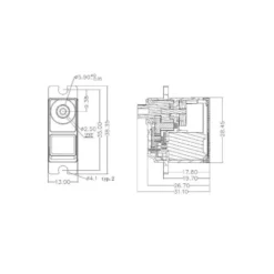 Servo analogique mini EMAX ES3004 MG (17g, 3.5kg/cm, 0.13s/60°)