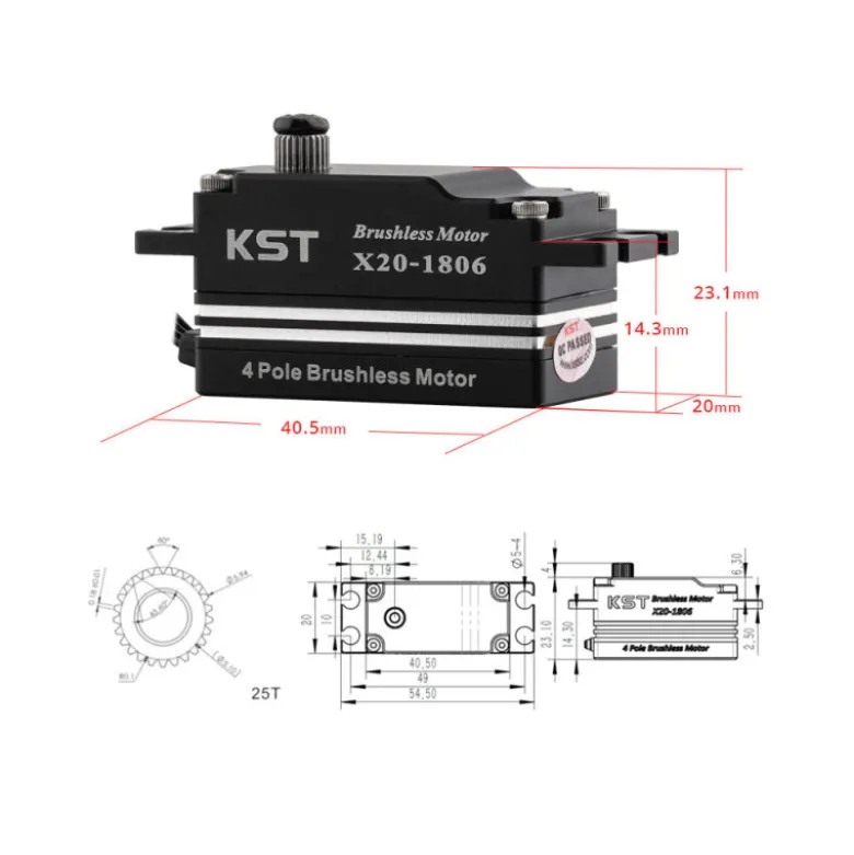 Servo brushless KST X20-1806 V8.0