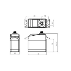 Servo digital métal DS1210 Mks