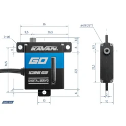 Servo Kavan GO-1026MG (0.11s/60°, 11kg.cm)