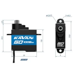 Servo Kavan GO-1006MG (0.052s/60°, 3.0kg.cm)