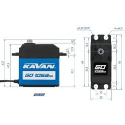 Servo Kavan GO-1053MG (0.17s/60°, 20.0kg.cm)