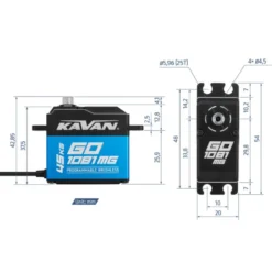 Servo Kavan GO-1081MG (0.085s/60°, 45kg.cm)