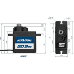 Servo Kavan GO-9MG (0.11s/60°, 2.2kg.cm)