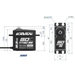 Servo Kavan GO-11T80MG (0.03s/60°, 18kg.cm)