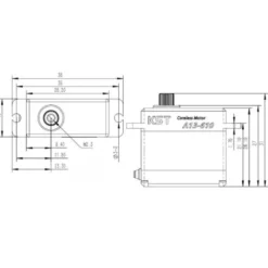 Servo KST A13-610MG HV 13mm (24g, 9.0kg.cm, 0,10sec/60°)