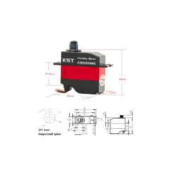 Servo KST CM509MG HV 11mm (15g, 6.0kg.cm, 0,08sec/60°)
