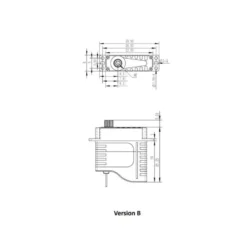 Servo micro KST HS08B MG HV (8g, 5.2kg.cm, 0.11s/60°)