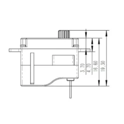 Servo micro KST X06 HV numérique (6g, 1,8kg/cm, 0,07sec/60°)