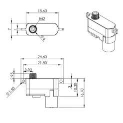 Servo Micro Mks HV70 MG numérique