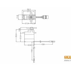 Servo mini Hitec HS-70MG (13g, 3kg.cm, 0.14s/60°)