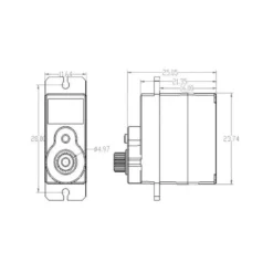 Servomoteur Predator FMS - PR13MGDR Reverse