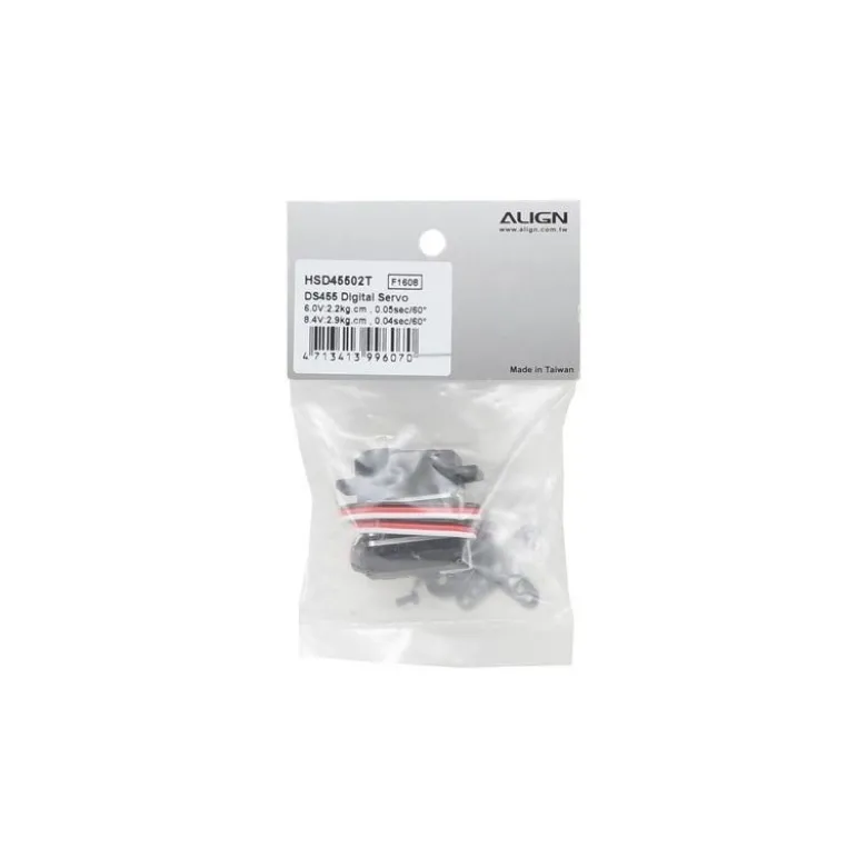 Servo numérique Align DS455 (anticouple - HV) (17g, 2.9kg.cm, 0.04s/60°)