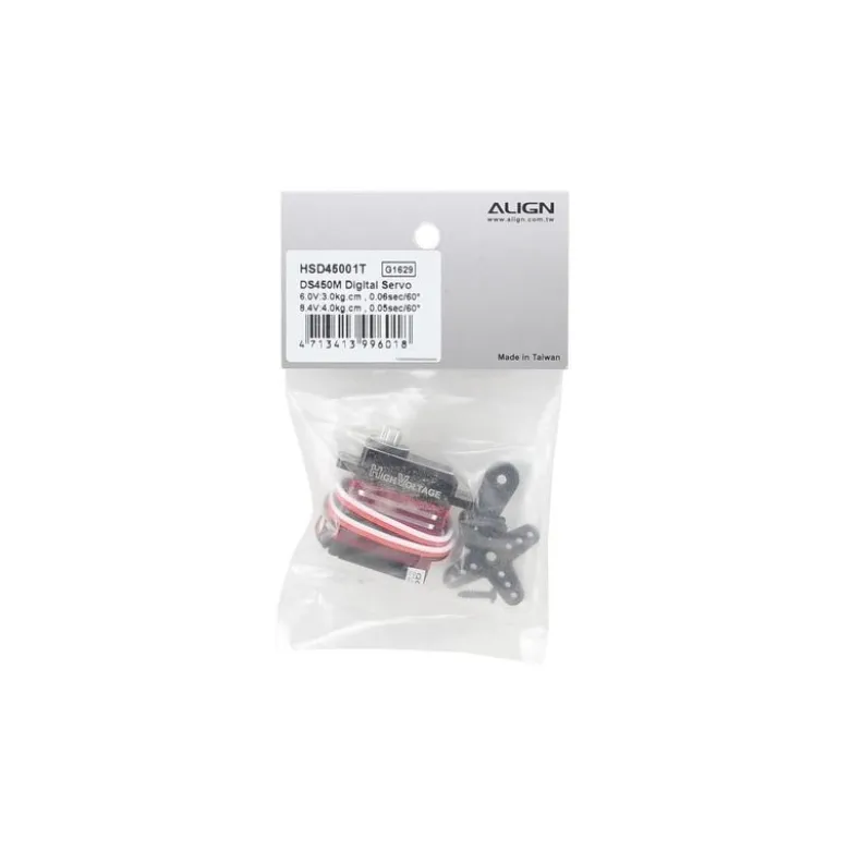 Servo numérique Align DS450 (cyclique - HV) (20g, 4.0kg.cm, 0.05s/60°)