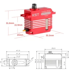 Servo Numérique KST X15-755x (40g, 10.2Kg/cm , 0.04s/60°)