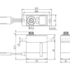 Servo numérique micro Savox SV-1232MG (23g, 5kg.cm, 0.05s/60°)