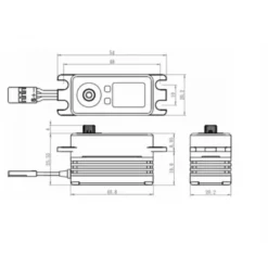 Servo numérique profil bas Savox SB-2262SG (62g, 30kg.cm, 0.065s/60°)