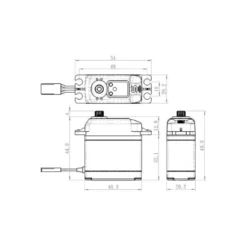Servo numérique Savox SA-1230SG+ ( 79g, 36kg/cm , 0.16s/60)