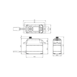 Servo numérique standard Savox SV-1273TG (63g, 16kg.cm, 0.065s/60°)
