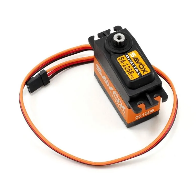 Servo numérique standard Savox SA-1258TG titane (52g, 12kg.cm, 0.08s/60°)