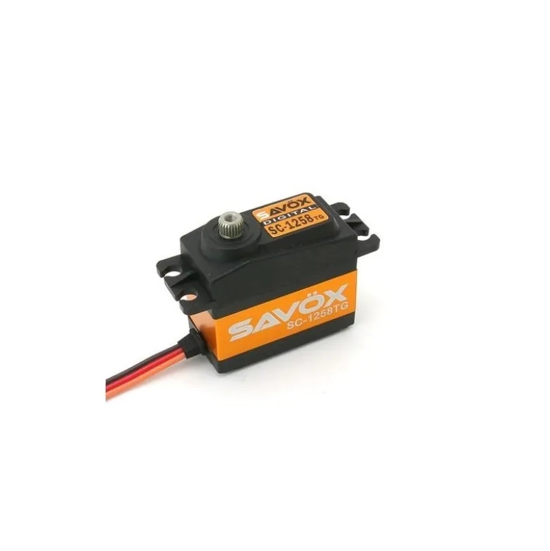 Servo numérique standard Savox SC-1258TG+ titane (52g, 12kg.cm, 0.08s/60°)