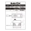 Servo numérique étanche Savox SW-2290SG (81g, 50kg.cm, 0.13s/60°)