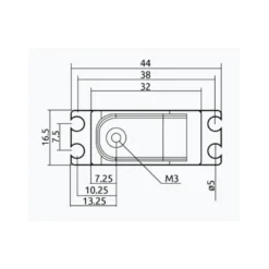 Servo numéroqie chaservo DS165 16,5mm HV 9kg BB MG Servo